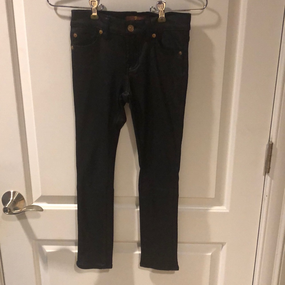 Girls faux leather jeans